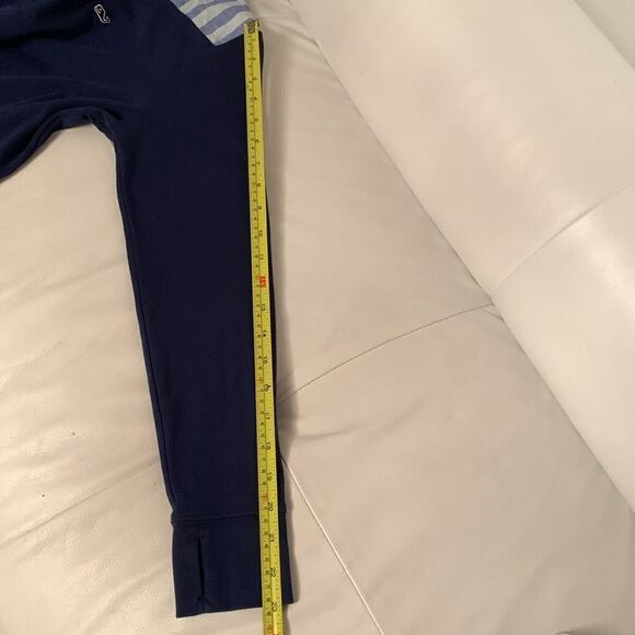 Vineyard Vines Cotton Seersucker Shep Shirt 1/4 Zip Navy Pullover Size XS - Picture 5 of 10